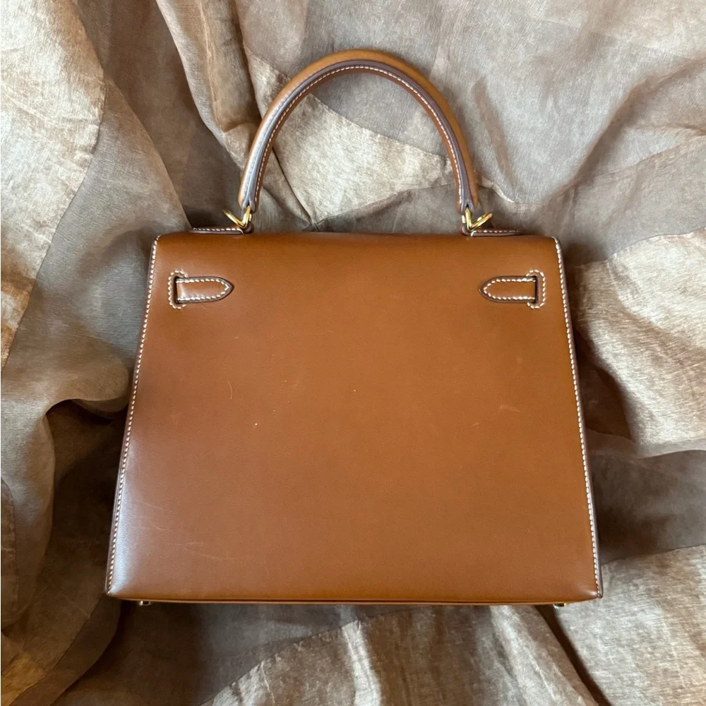 HERMÈS Barénia Fauve Kelly 25 Sellier GHW - Picture 5 of 17